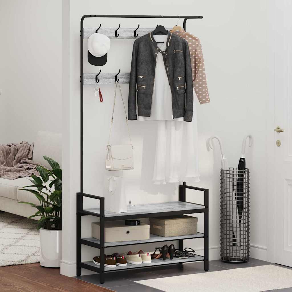 Paltas Pilka sonoma ąžuolo 95 x 34 x 184 cm Apdirbta mediena