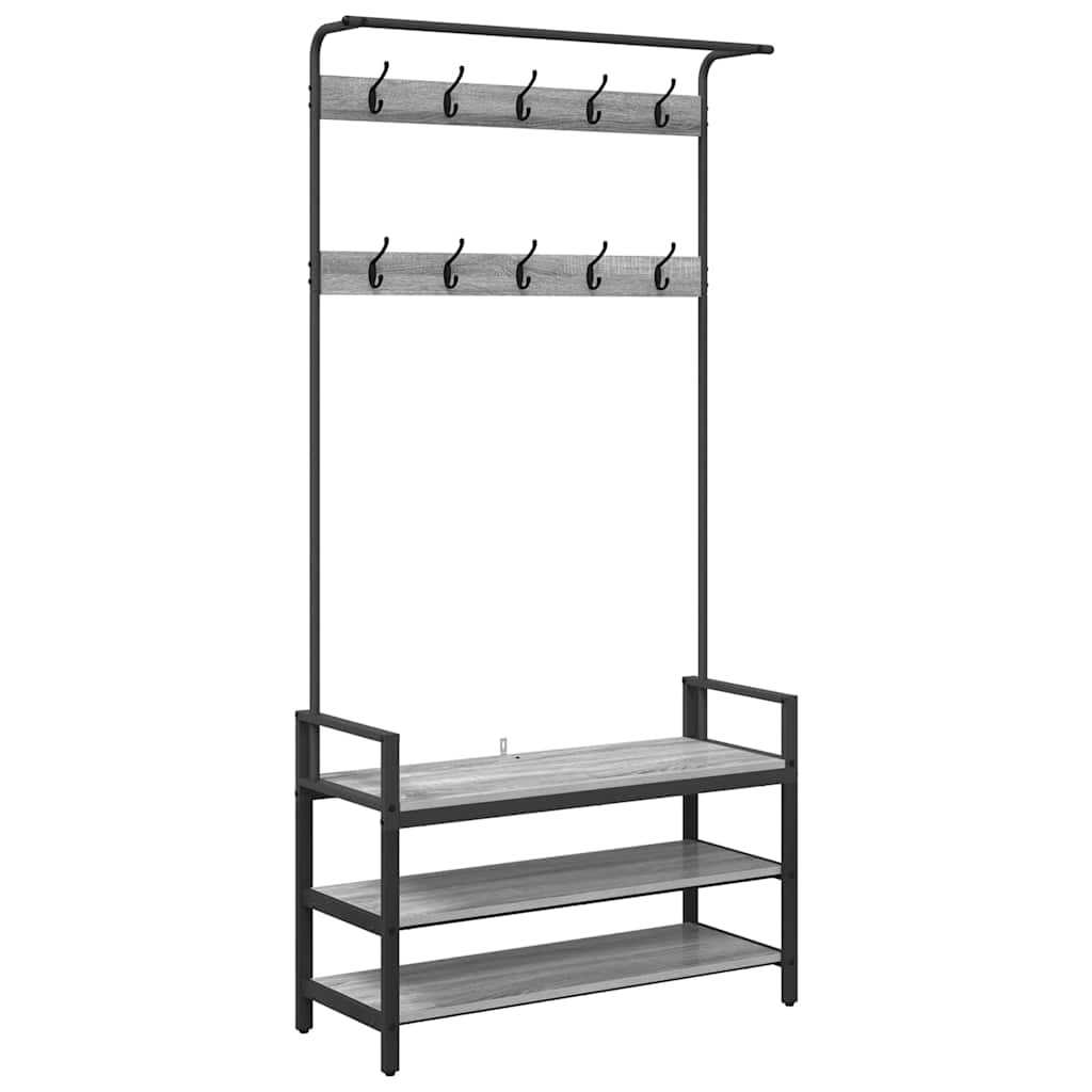 Paltas Pilka sonoma ąžuolo 95 x 34 x 184 cm Apdirbta mediena