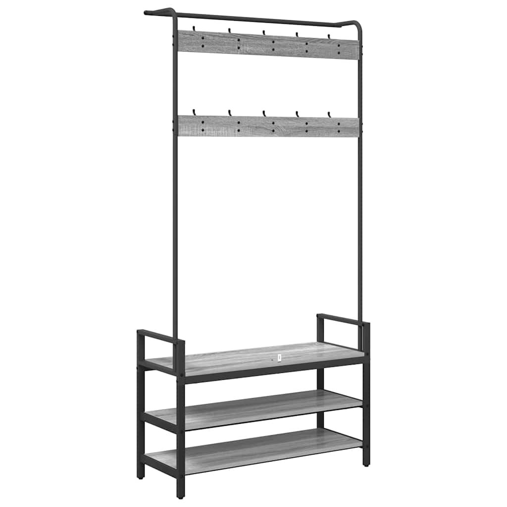 Paltas Pilka sonoma ąžuolo 95 x 34 x 184 cm Apdirbta mediena