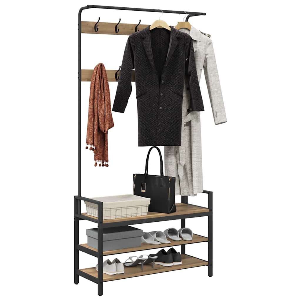 Paltas Kita artisano ąžuolo 95 x 34 x 184 cm Apdirbta mediena