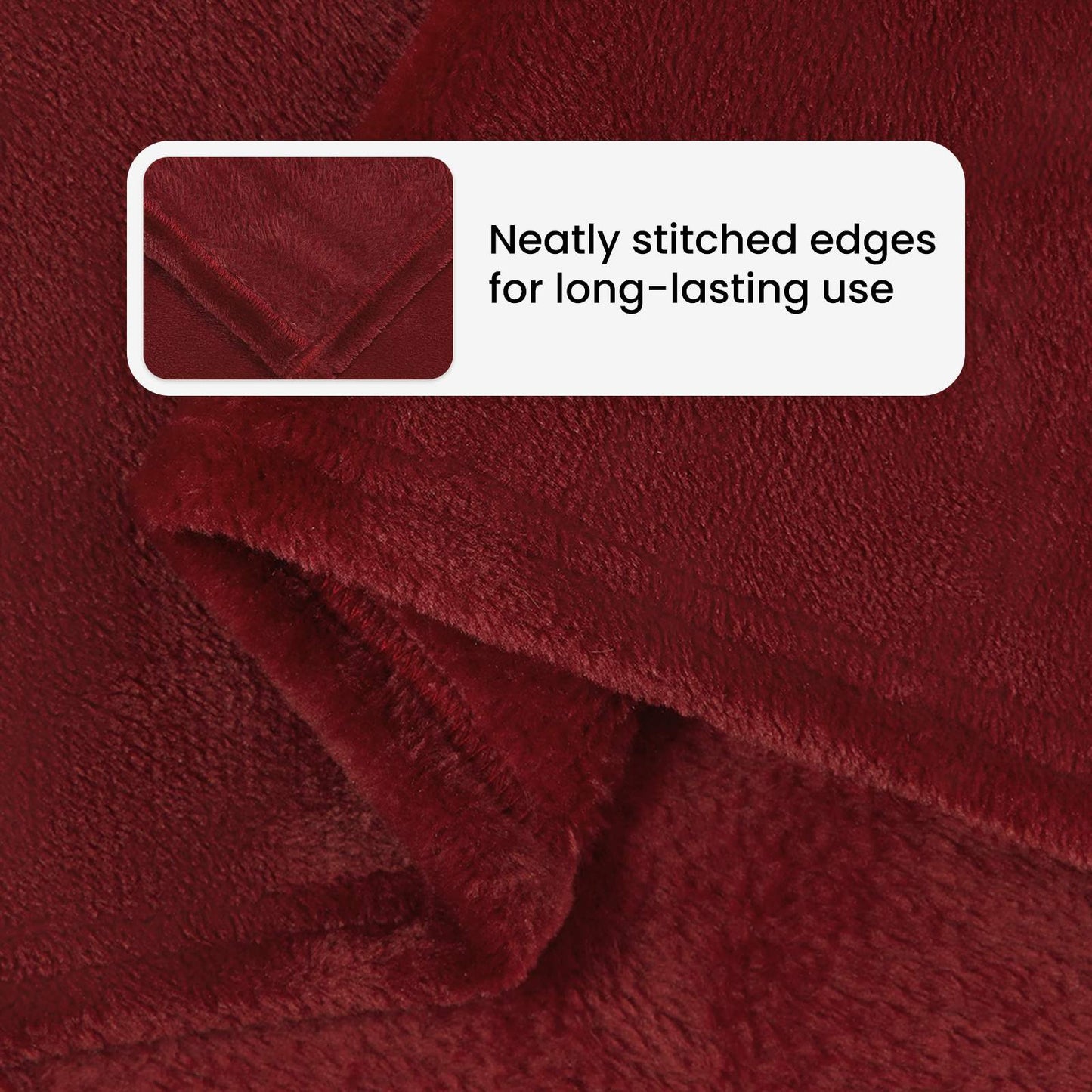 Apklotas Bordo raudona 130 x 150 cm Flysas