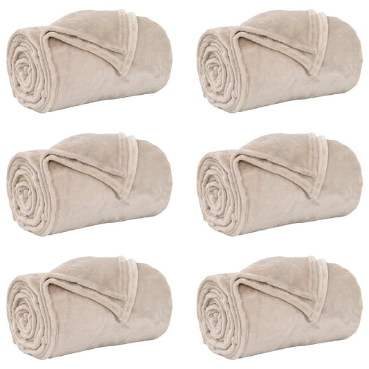Mesti antklodės 6 pcs Smėlio 220 x 240 cm Flysas