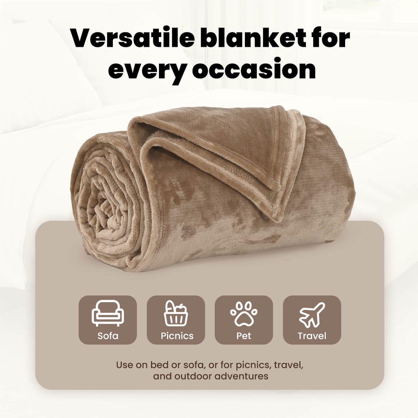 Mesti antklodės 6 pcs Kupranugario 240 x 270 cm Flysas