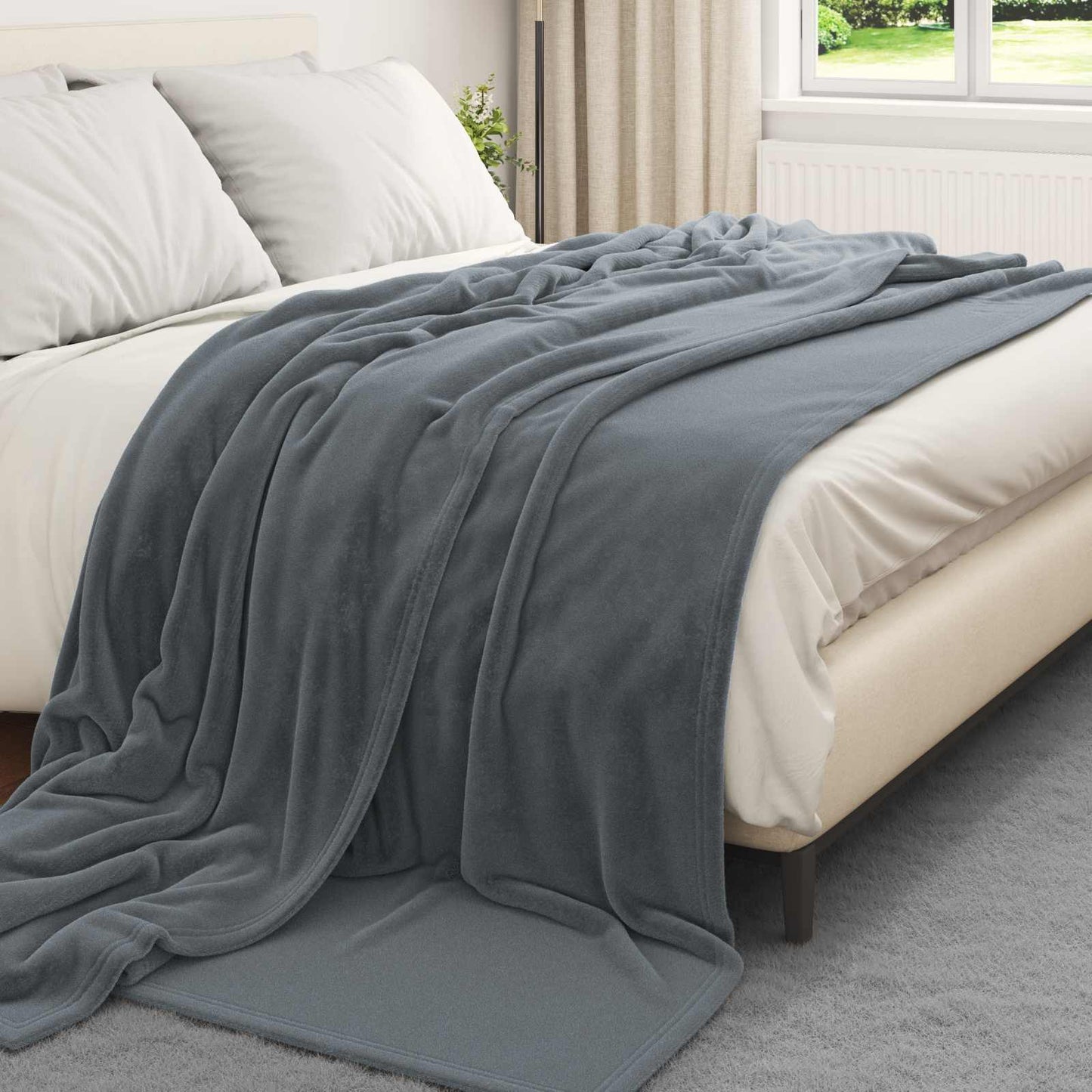 Mesti antklodės 6 pcs Tamsiai pilka 220 x 240 cm Flysas