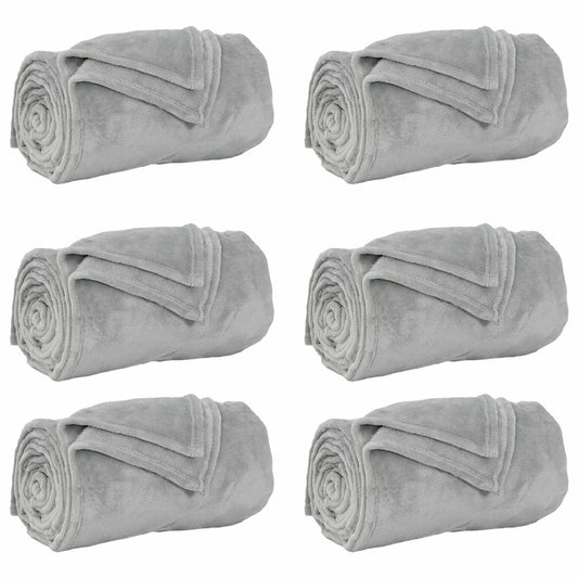 Mesti antklodės 6 pcs Pilka 150 x 200 cm Flysas