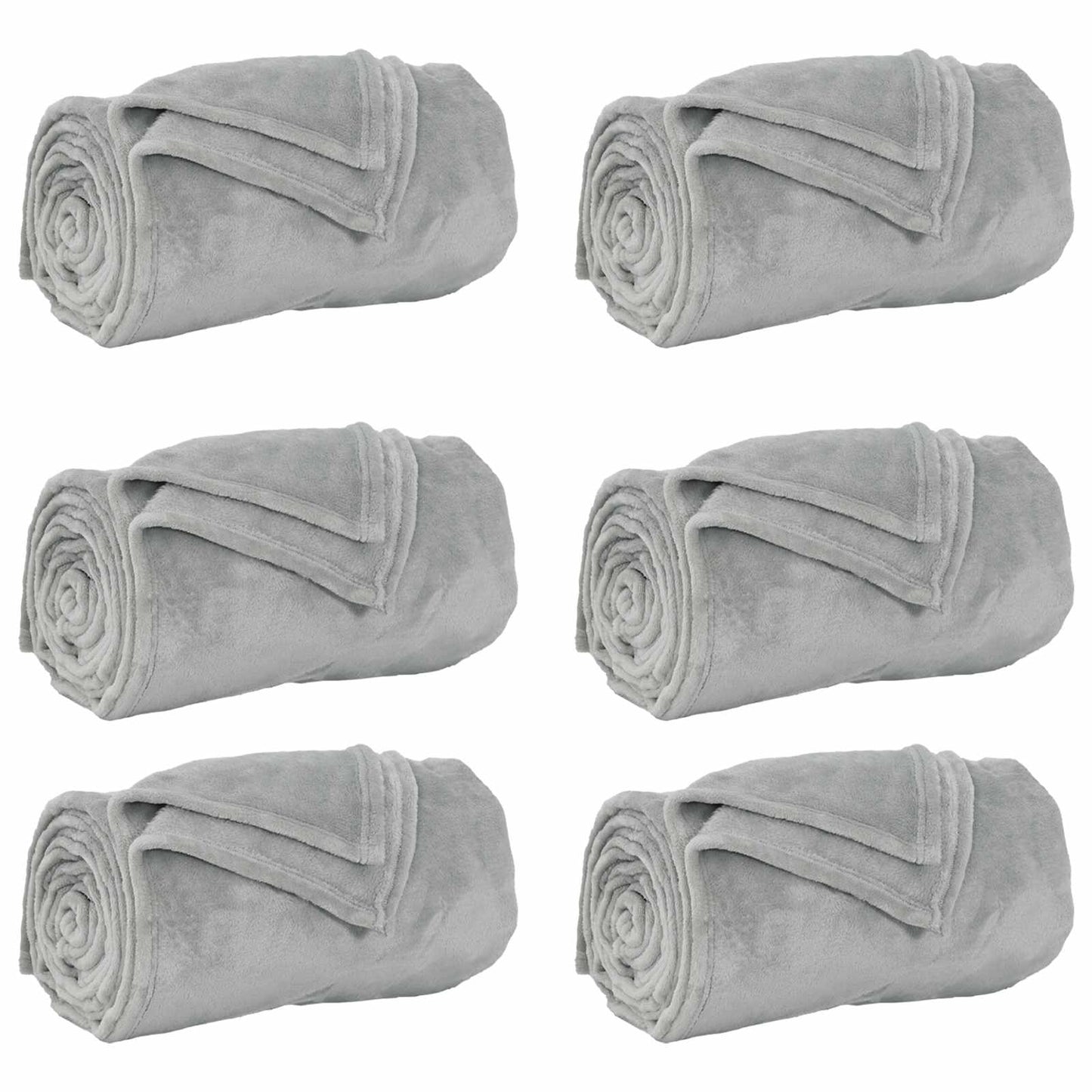 Mesti antklodės 6 pcs Pilka 150 x 200 cm Flysas