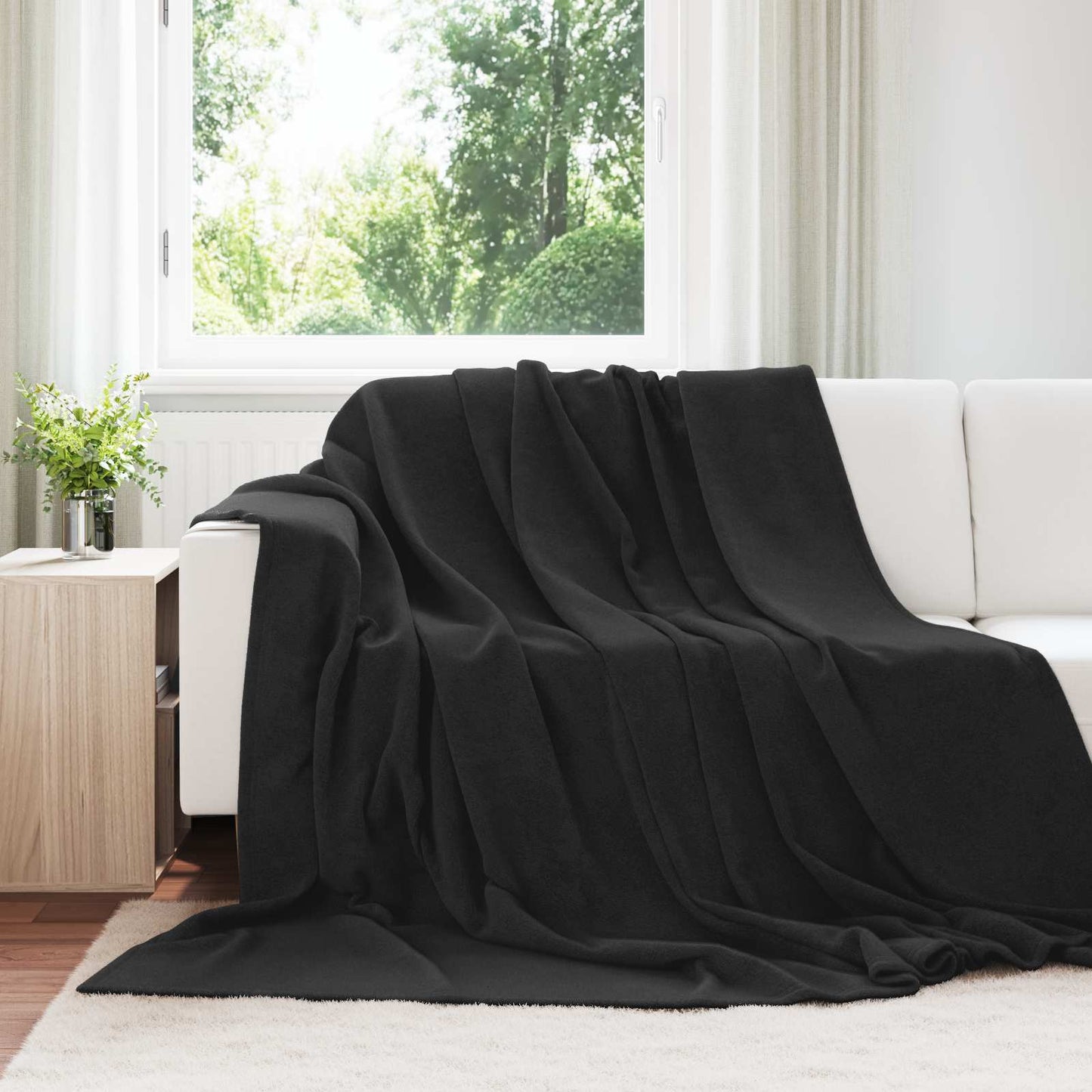 Mesti antklodės 6 pcs Juoda 240 x 270 cm Flysas