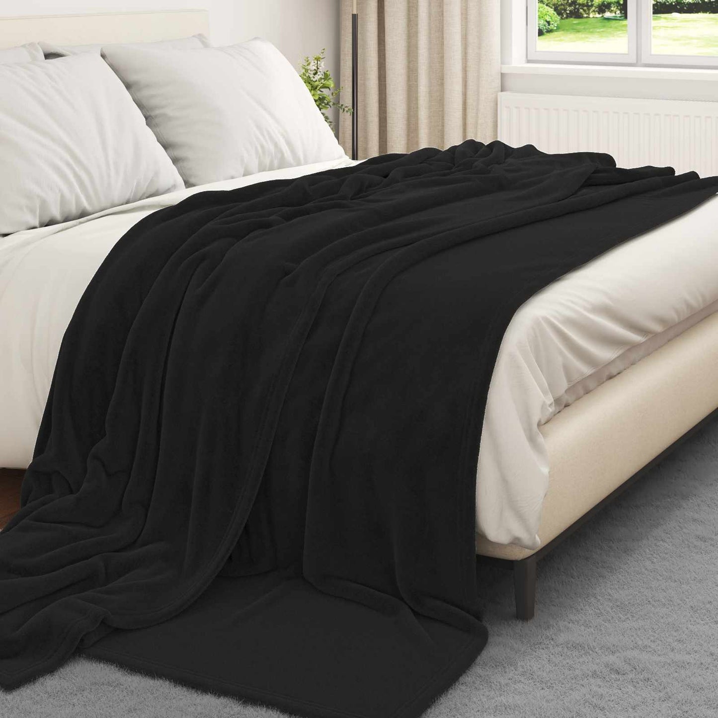 Mesti antklodės 6 pcs Juoda 240 x 270 cm Flysas