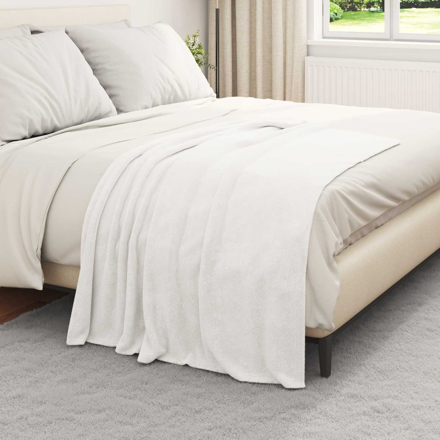 Mesti antklodės 6 pcs Balta 130 x 150 cm Flysas