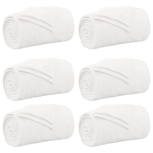 Mesti antklodės 6 pcs Balta 240 x 270 cm Flysas