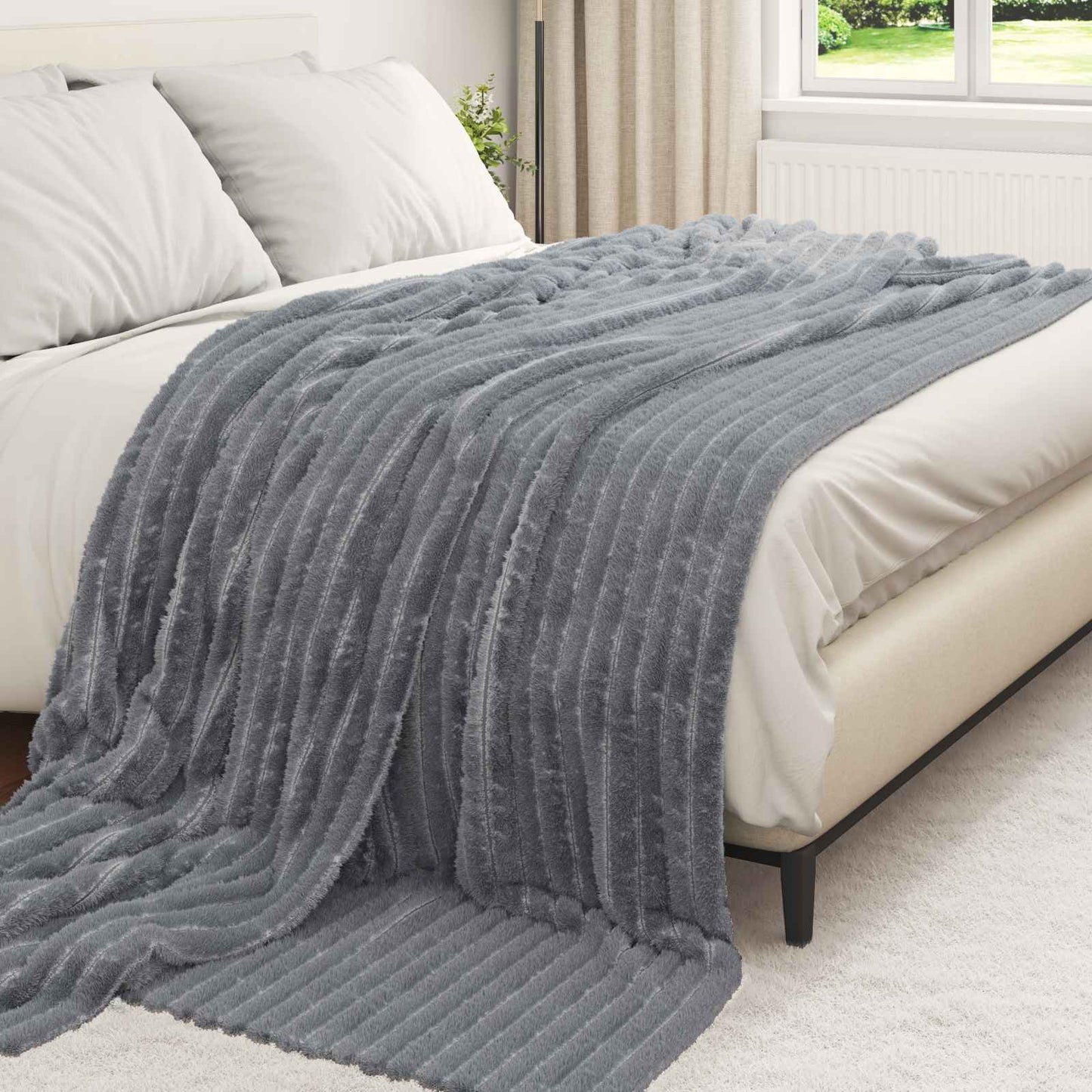 Apklotas Tamsiai pilka 240 x 220 cm Flysas