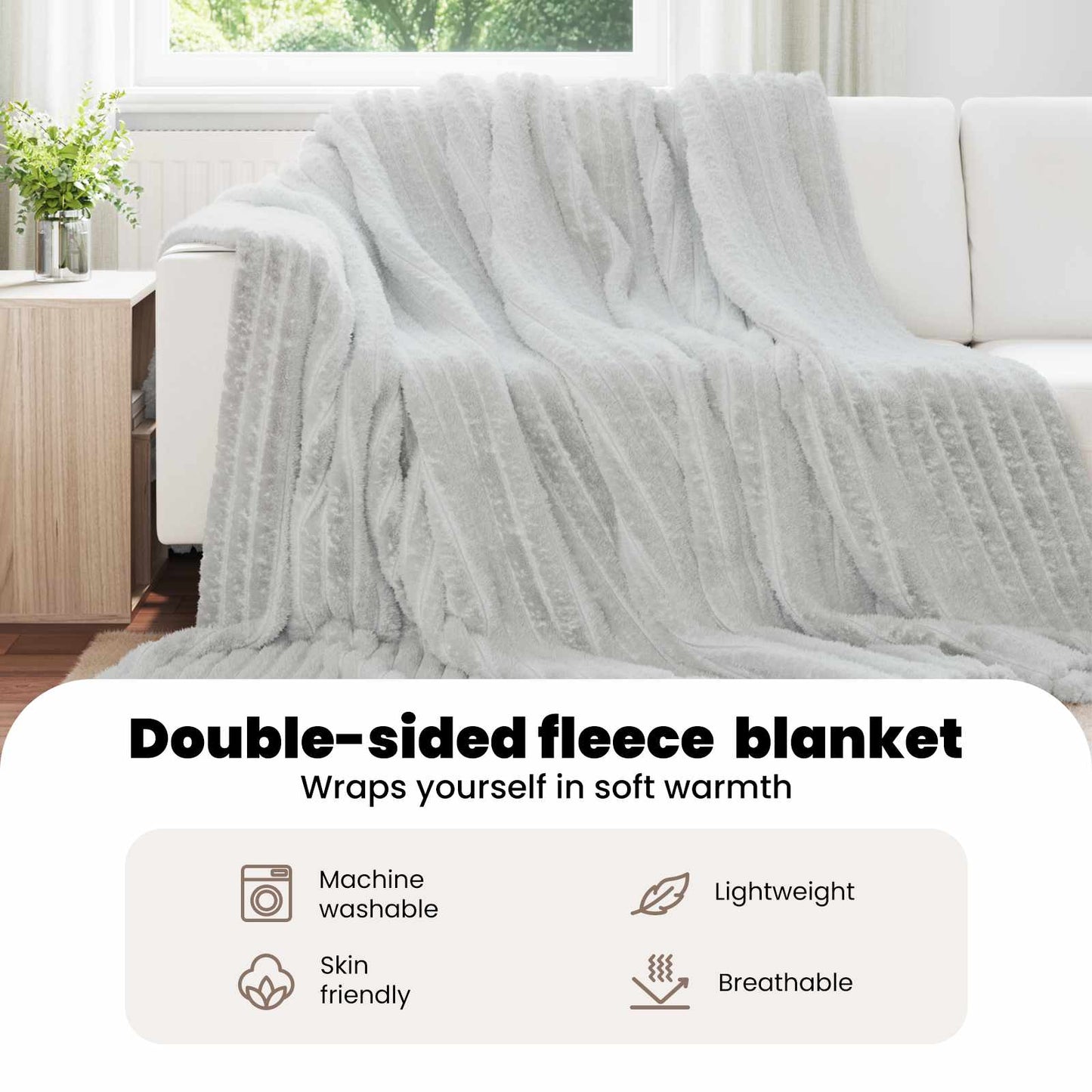 Apklotas Pilka 270 x 240 cm Flysas