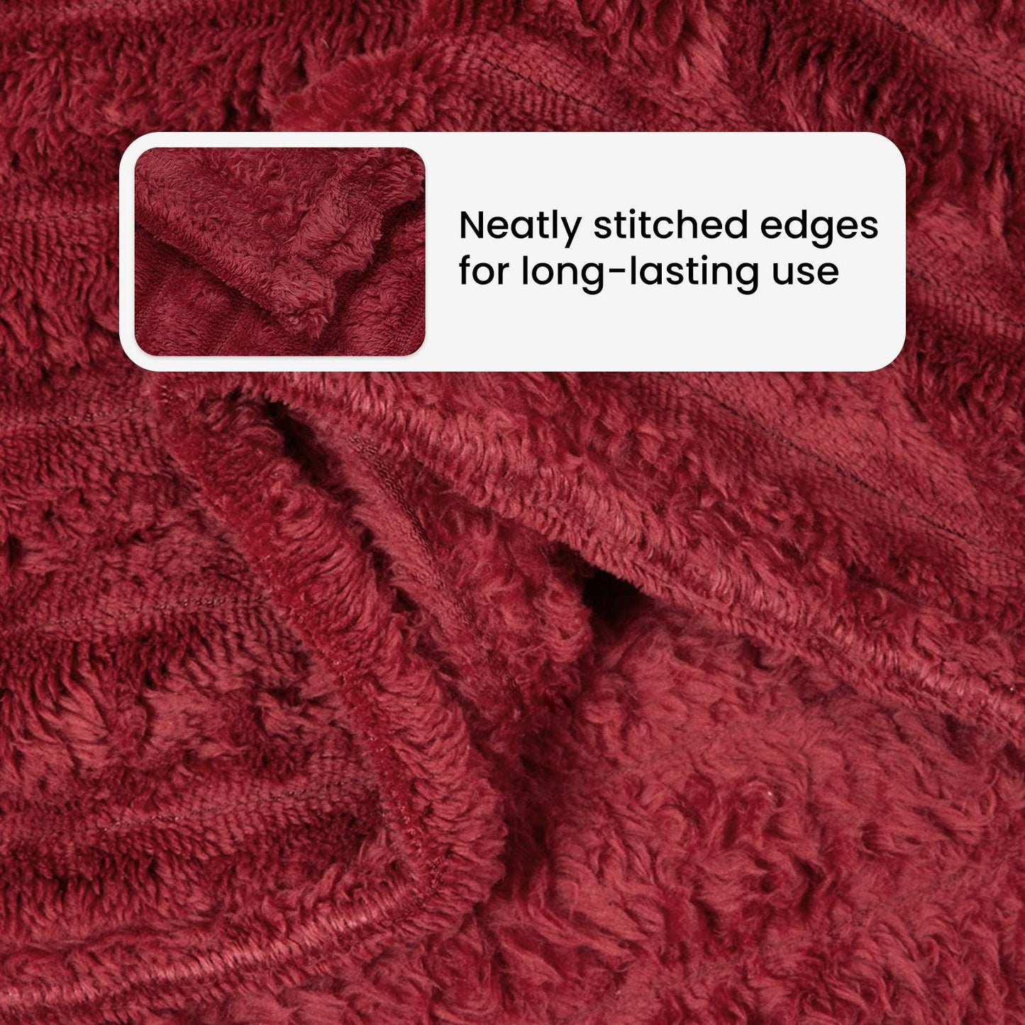 Apklotas Bordo raudona 150 x 130 cm Flysas