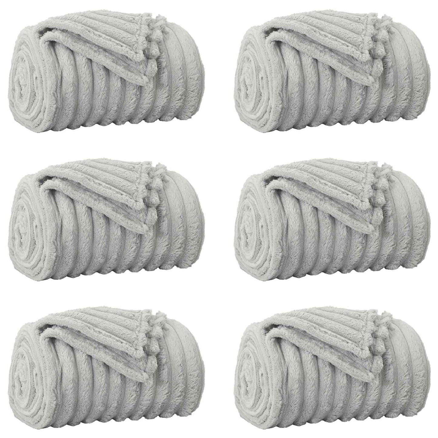 Mesti antklodės 6 pcs Pilka 150 x 130 cm Flysas