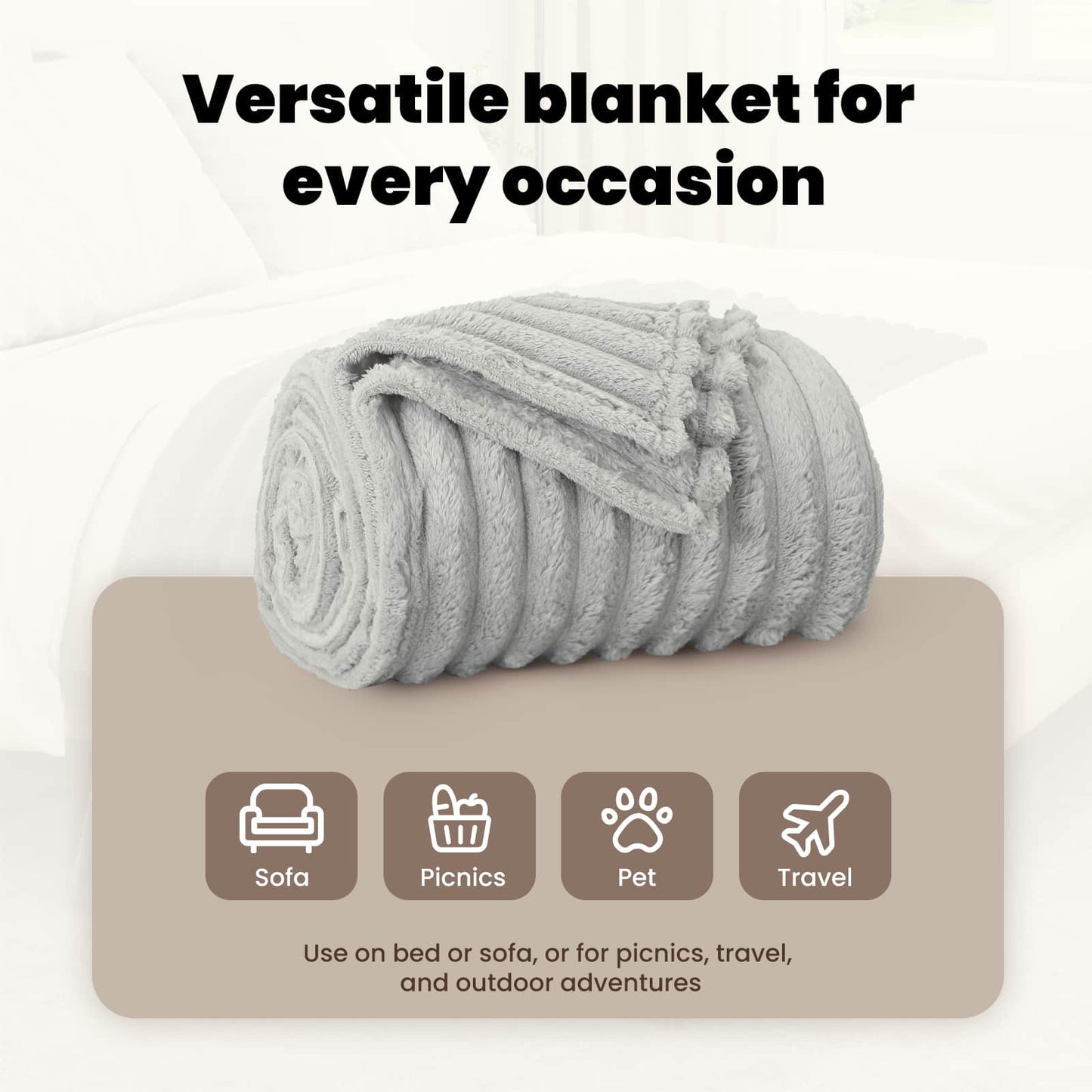 Mesti antklodės 6 pcs Pilka 270 x 240 cm Flysas