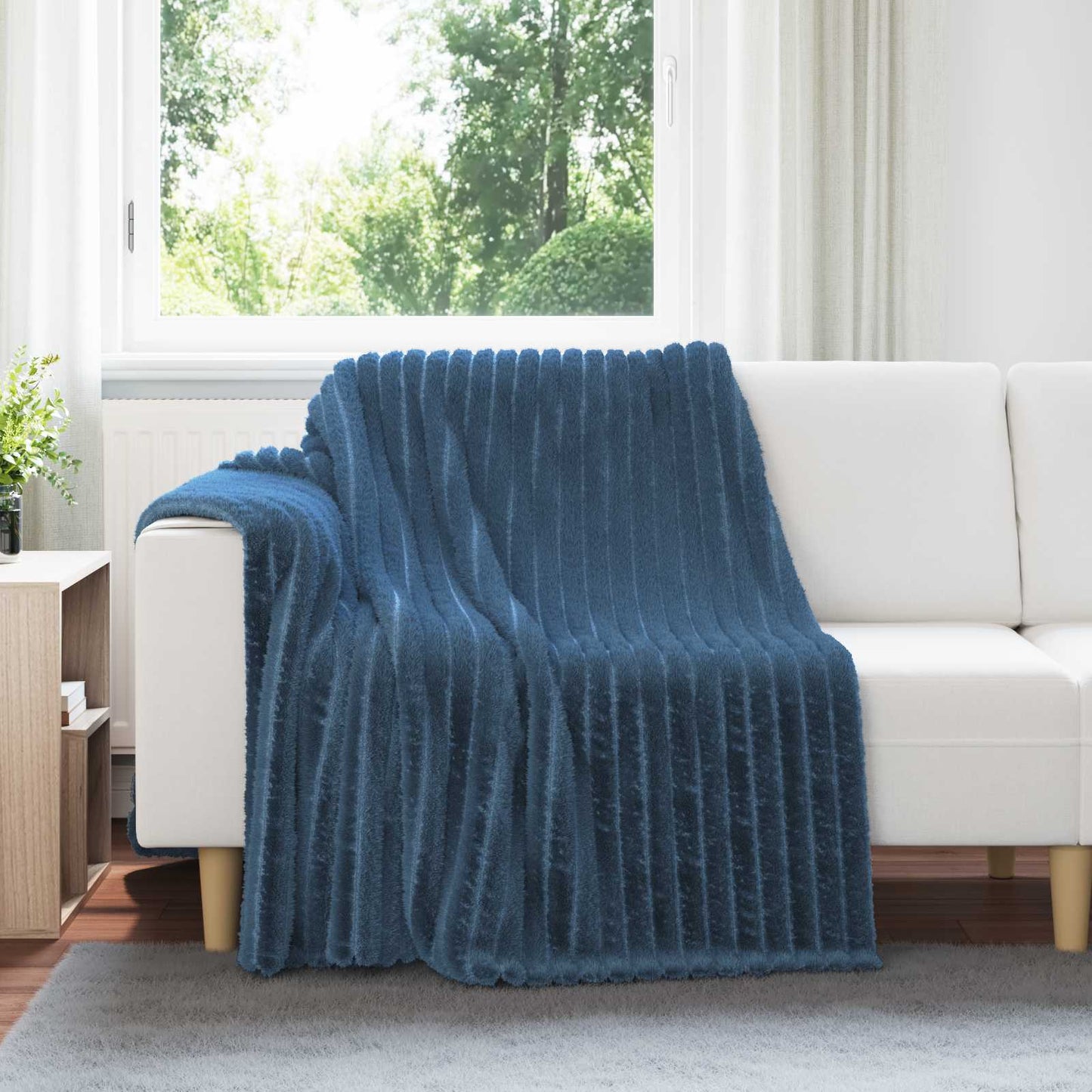 Mesti antklodės 6 pcs Jūrinė mėlyna 200 x 150 cm Flysas