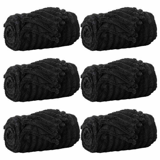Mesti antklodės 6 pcs Juoda 240 x 220 cm Flysas