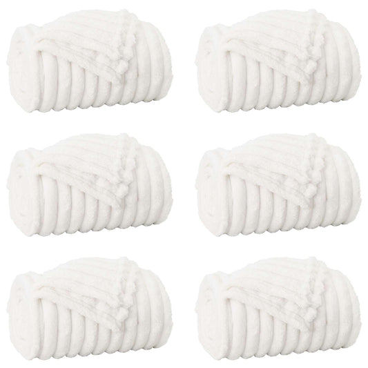 Mesti antklodės 6 pcs Balta 150 x 130 cm Flysas