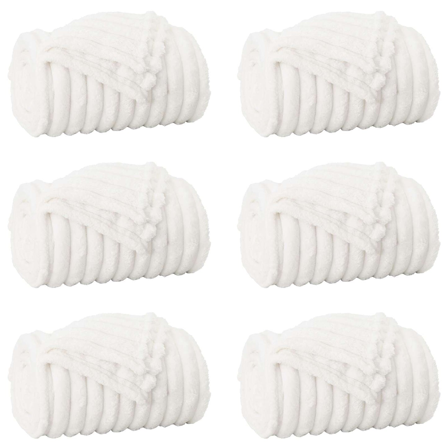 Mesti antklodės 6 pcs Balta 240 x 220 cm Flysas