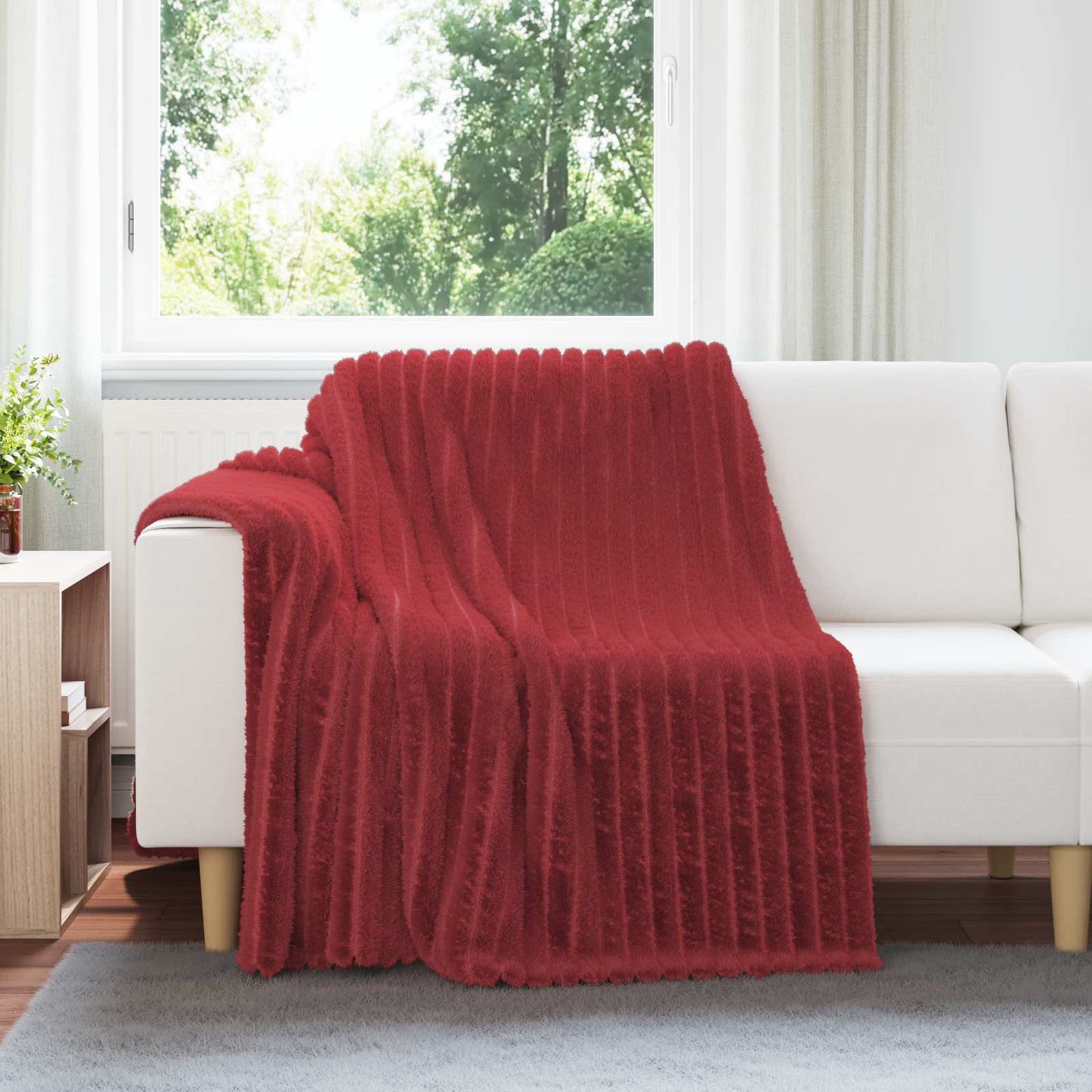 Mesti antklodės 6 pcs Bordo raudona 200 x 150 cm Flysas