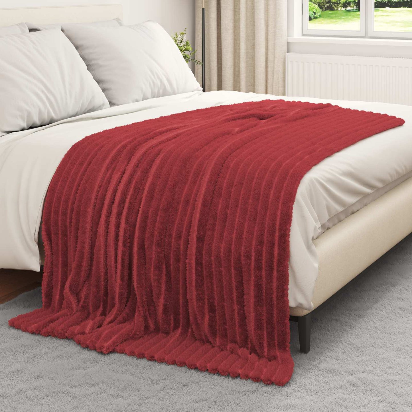 Mesti antklodės 6 pcs Bordo raudona 200 x 150 cm Flysas