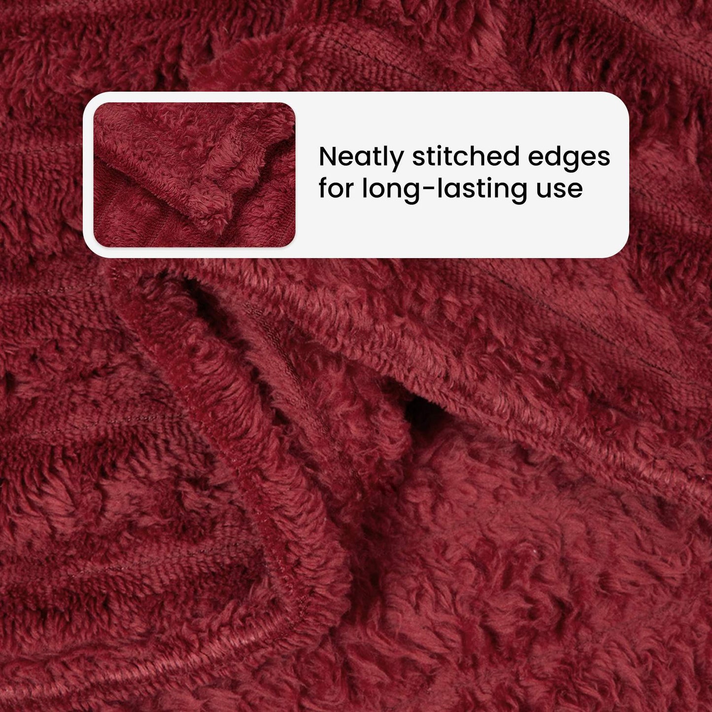 Mesti antklodės 6 pcs Bordo raudona 200 x 150 cm Flysas