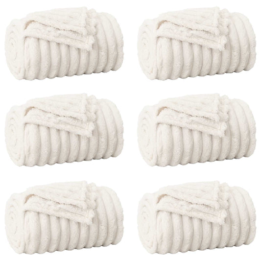 Mesti antklodės 6 pcs Kreminė 270 x 240 cm Flysas