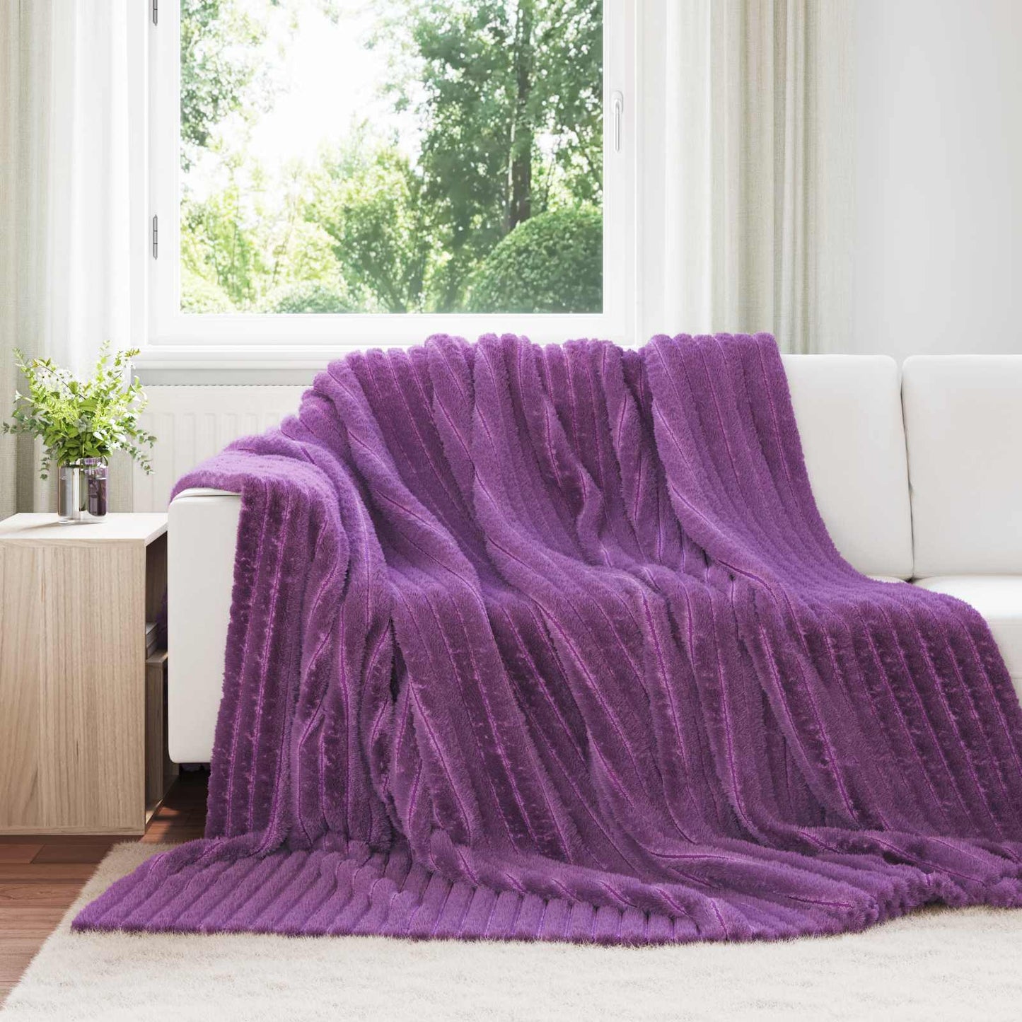 Mesti antklodės 6 pcs Violetinė 240 x 220 cm Flysas