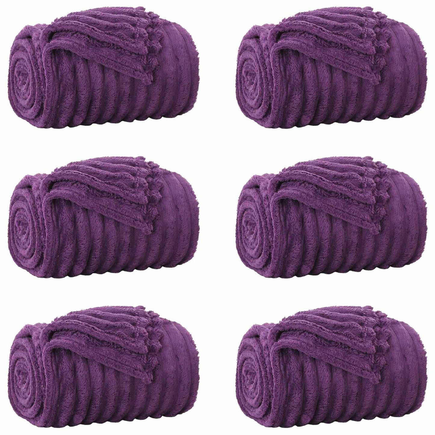 Mesti antklodės 6 pcs Violetinė 270 x 240 cm Flysas