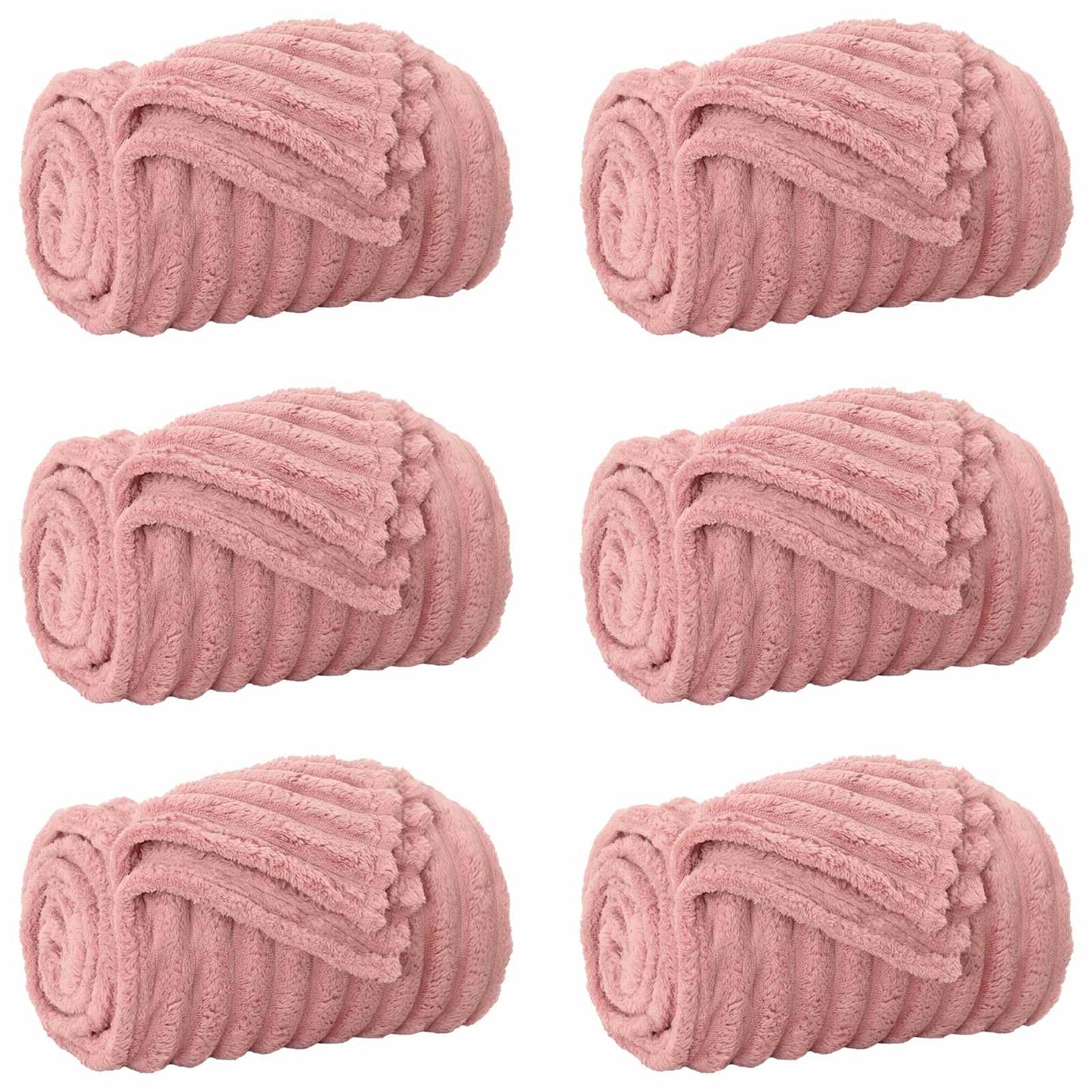 Mesti antklodės 6 pcs Rožinė 150 x 130 cm Flysas