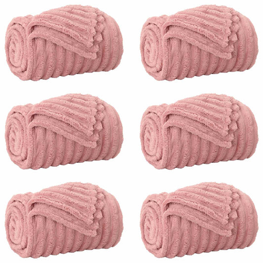 Mesti antklodės 6 pcs Rožinė 150 x 130 cm Flysas
