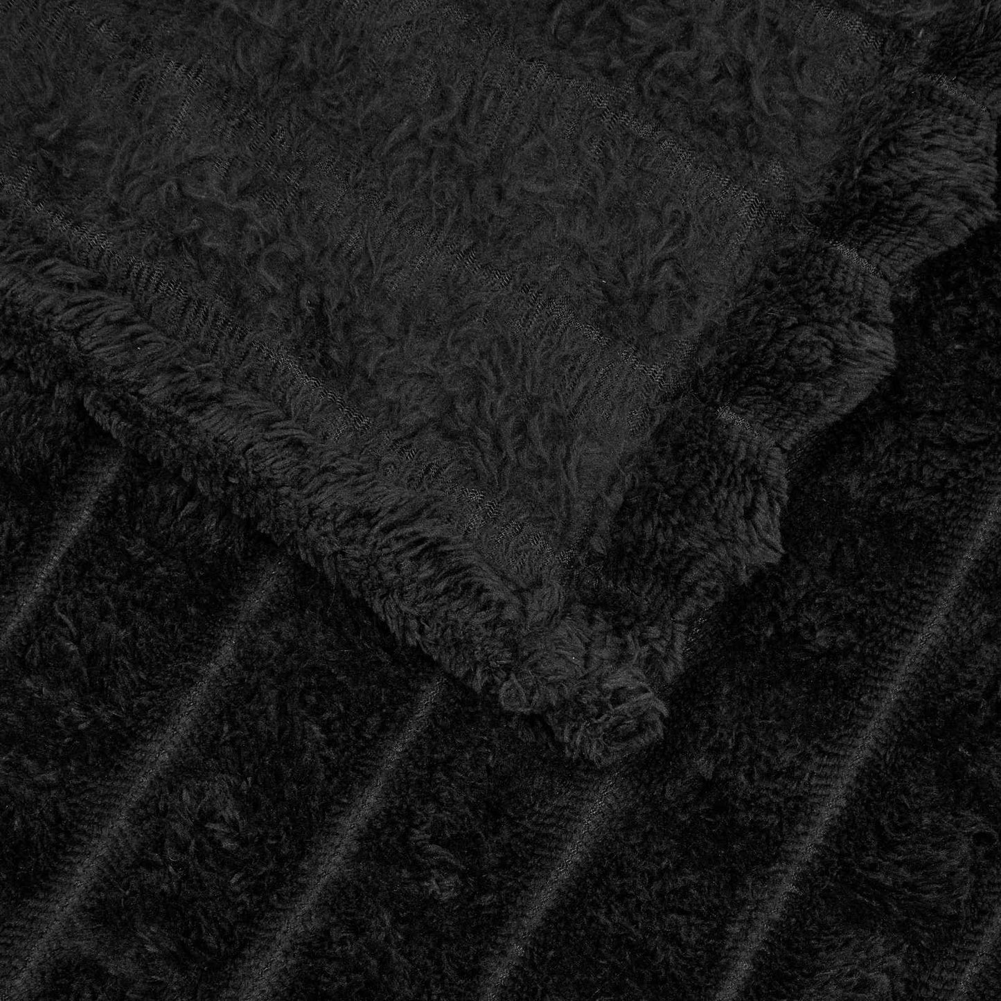 Apklotas Juoda 200 x 150 cm Flysas