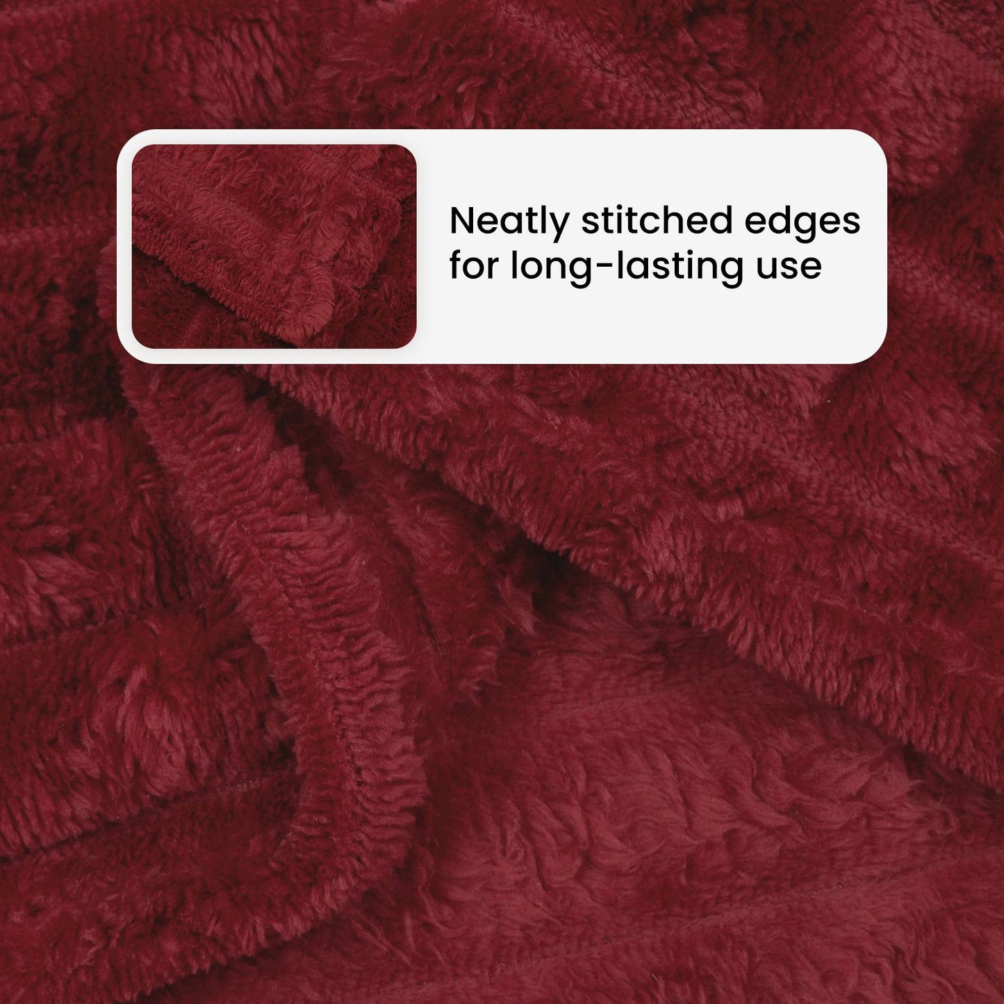 Apklotas Bordo raudona 150 x 130 cm Flysas
