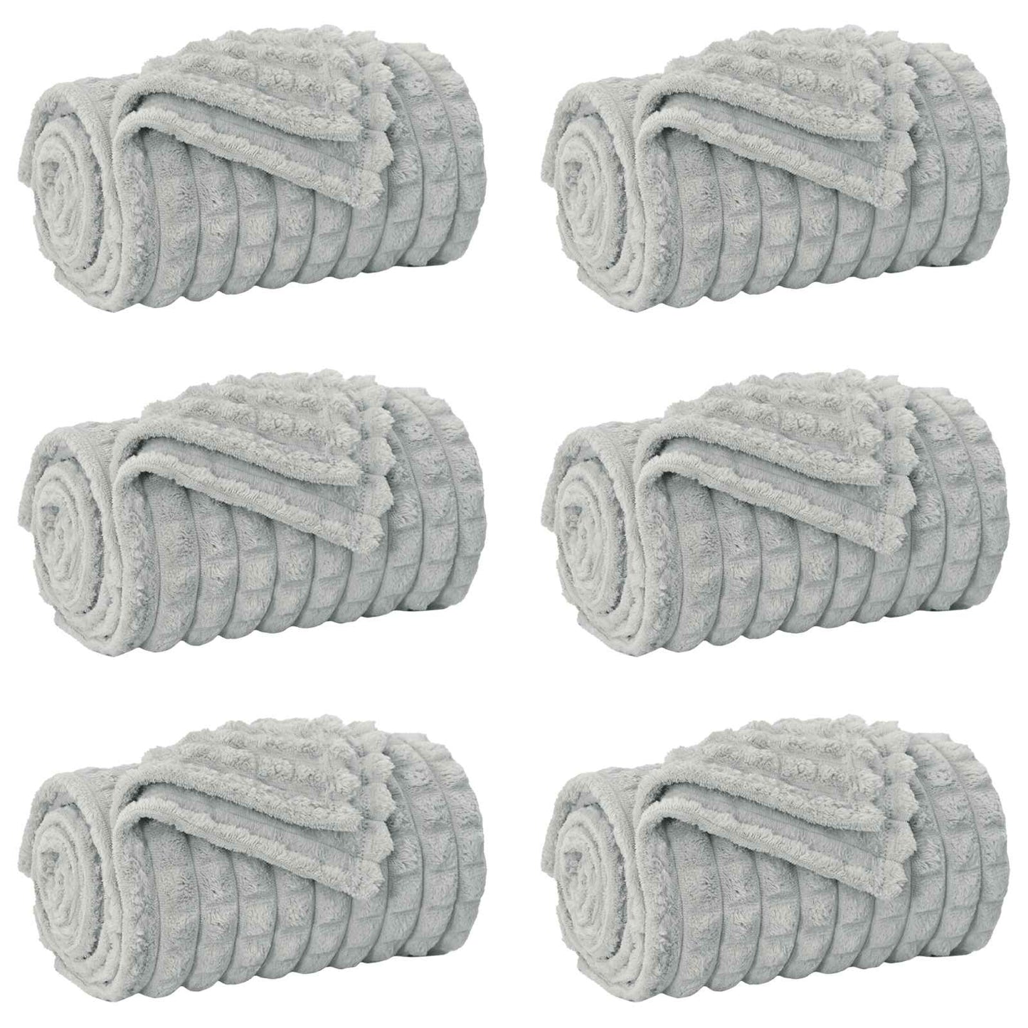 Mesti antklodės 6 pcs Pilka 150 x 130 cm Flysas
