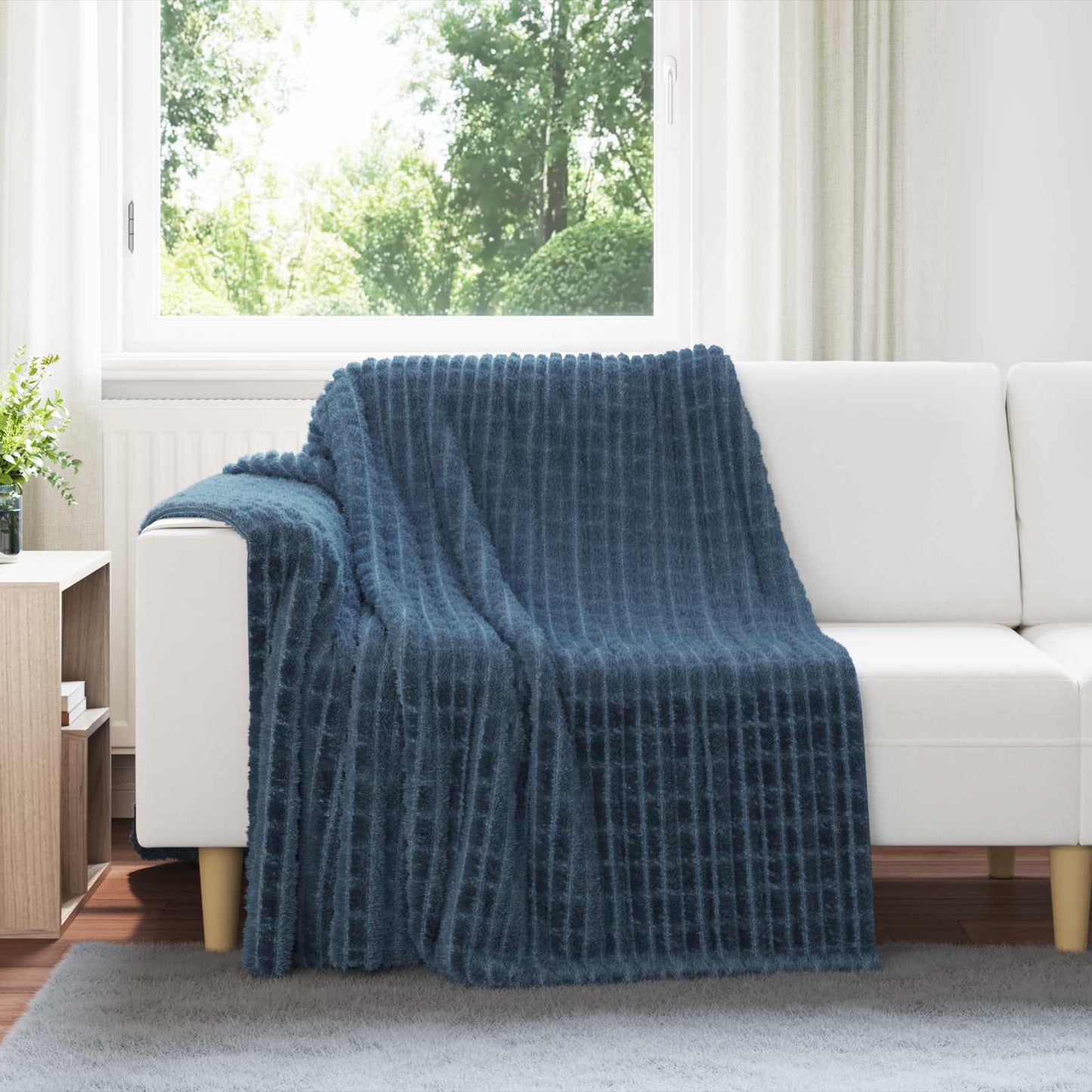Mesti antklodės 6 pcs Jūrinė mėlyna 200 x 150 cm Flysas