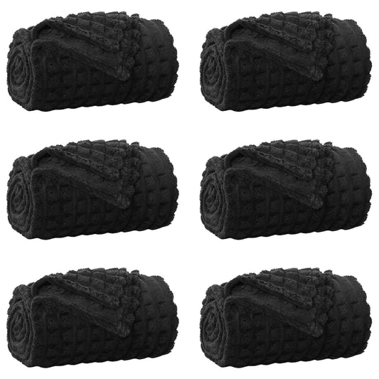 Mesti antklodės 6 pcs Juoda 240 x 220 cm Flysas