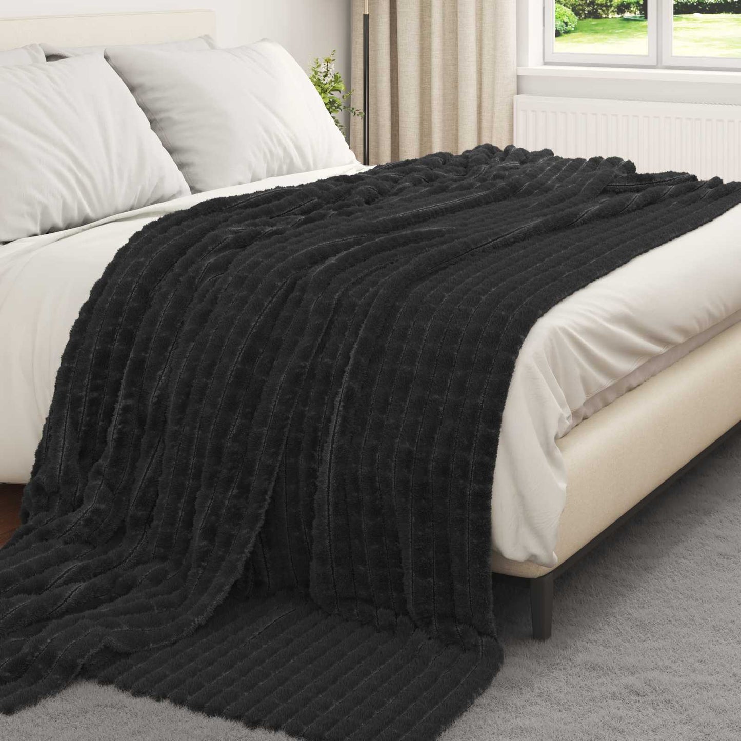 Mesti antklodės 6 pcs Juoda 270 x 240 cm Flysas