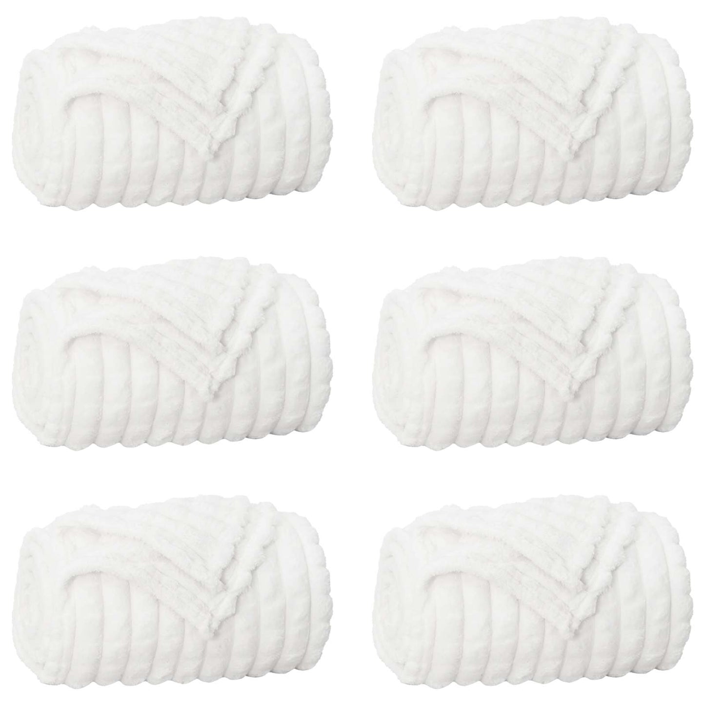 Mesti antklodės 6 pcs Balta 270 x 240 cm Flysas