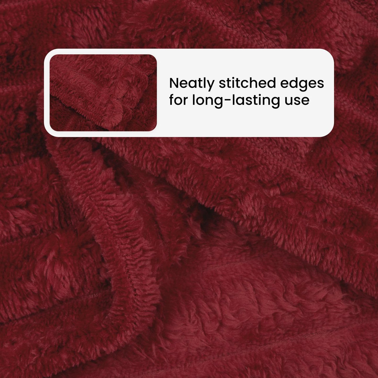 Mesti antklodės 6 pcs Bordo raudona 270 x 240 cm Flysas