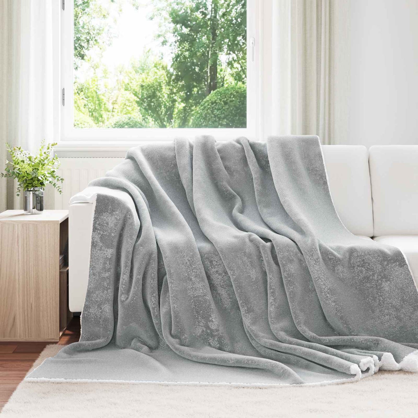 Apklotas Pilka 240 x 270 cm Flysas