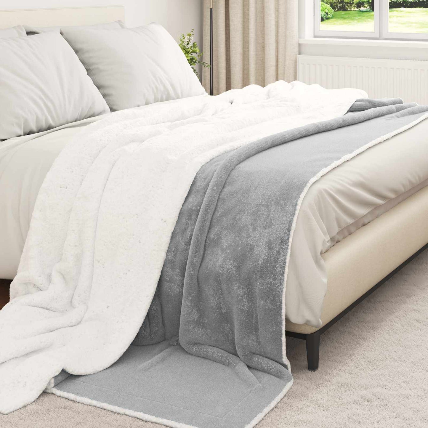 Apklotas Pilka 240 x 270 cm Flysas