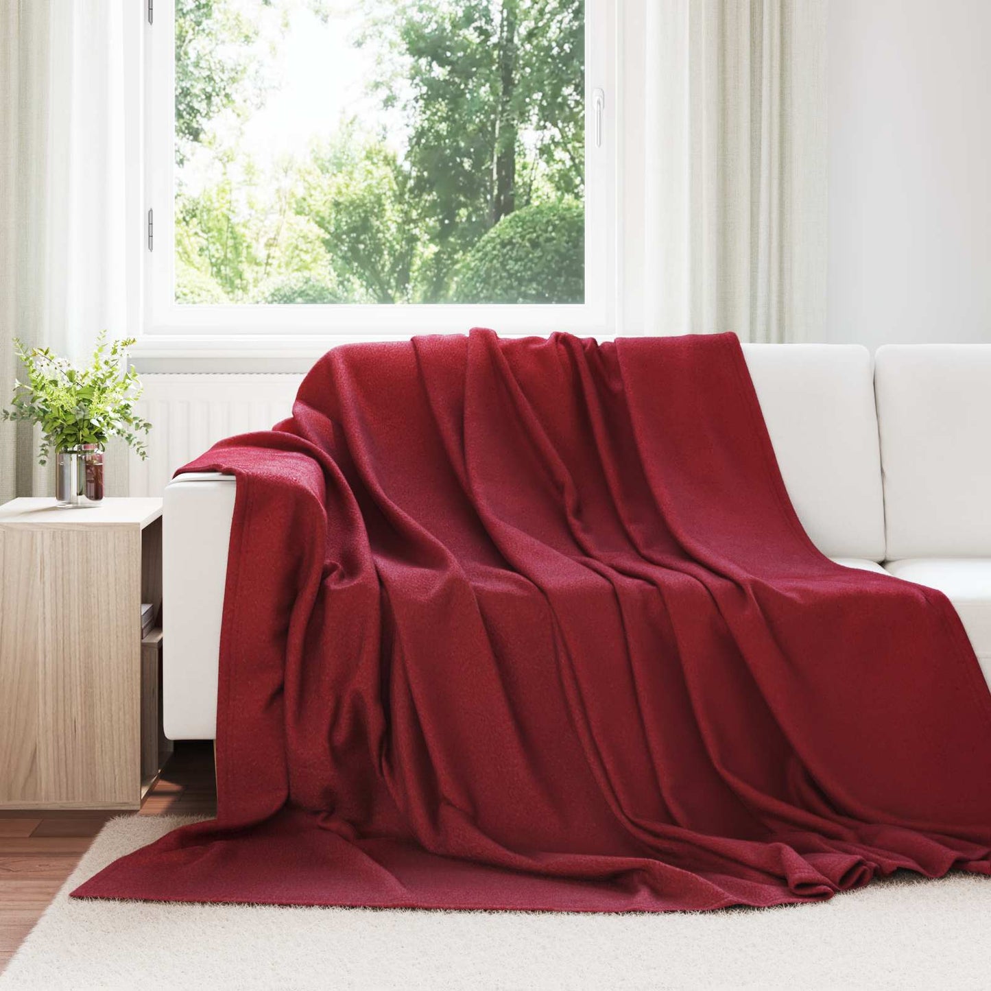Apklotas Bordo raudona 240 x 220 cm Flysas