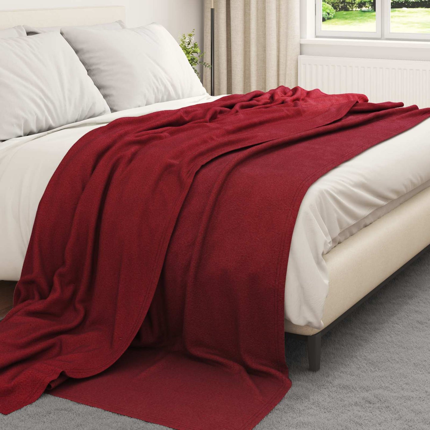 Apklotas Bordo raudona 240 x 220 cm Flysas