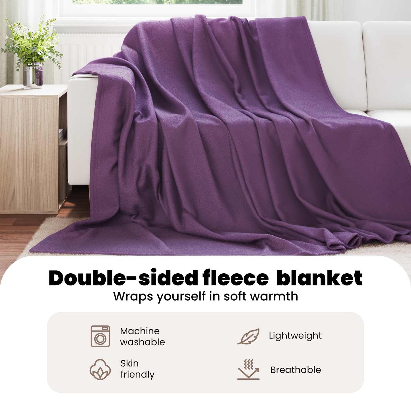Apklotas Violetinė 240 x 220 cm Flysas