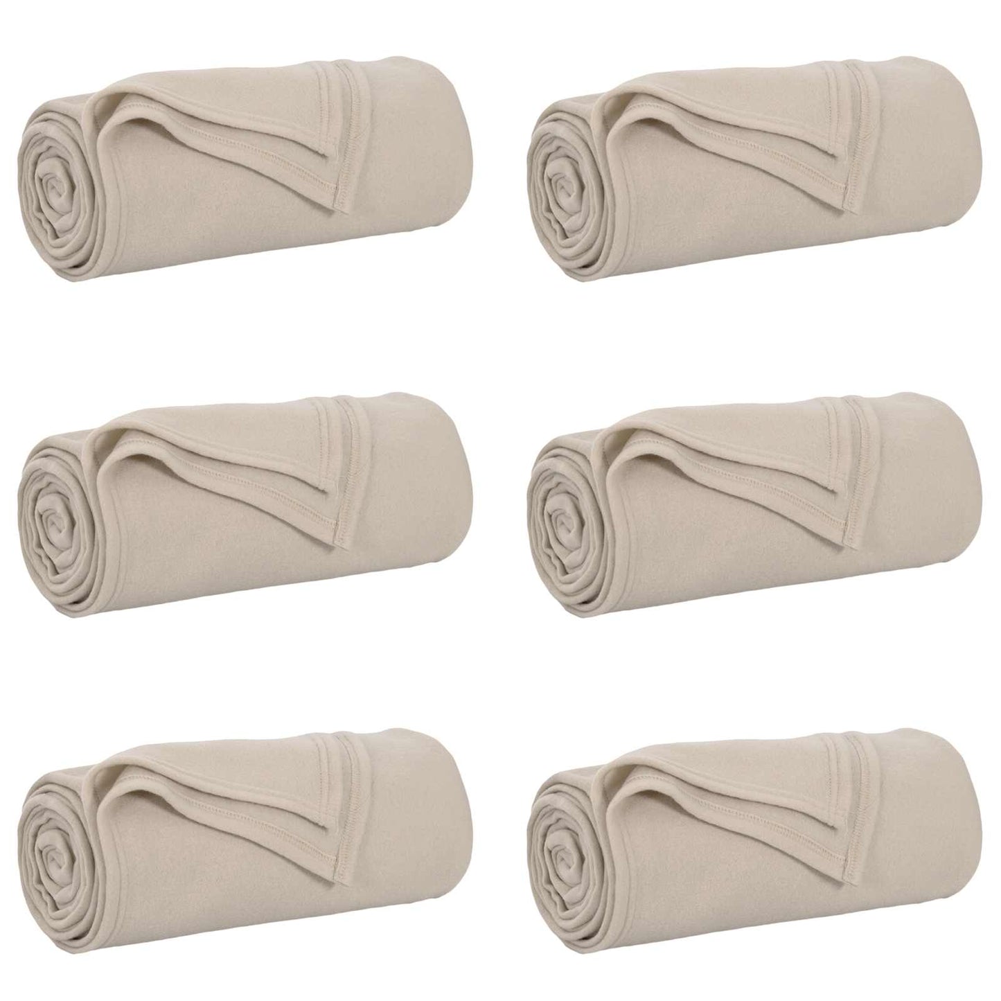 Mesti antklodės 6 pcs Smėlio 200 x 150 cm Flysas