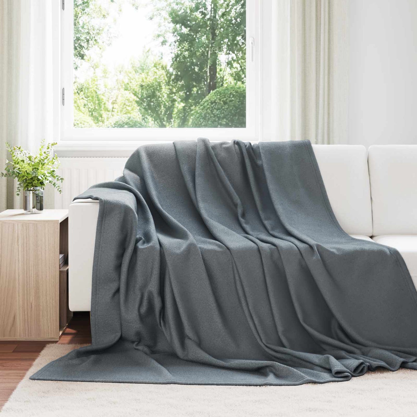 Mesti antklodės 6 pcs Tamsiai pilka 240 x 220 cm Flysas