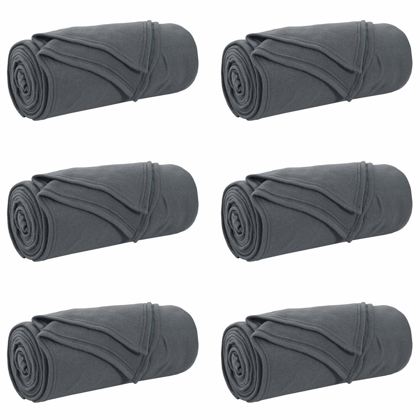 Mesti antklodės 6 pcs Tamsiai pilka 240 x 220 cm Flysas