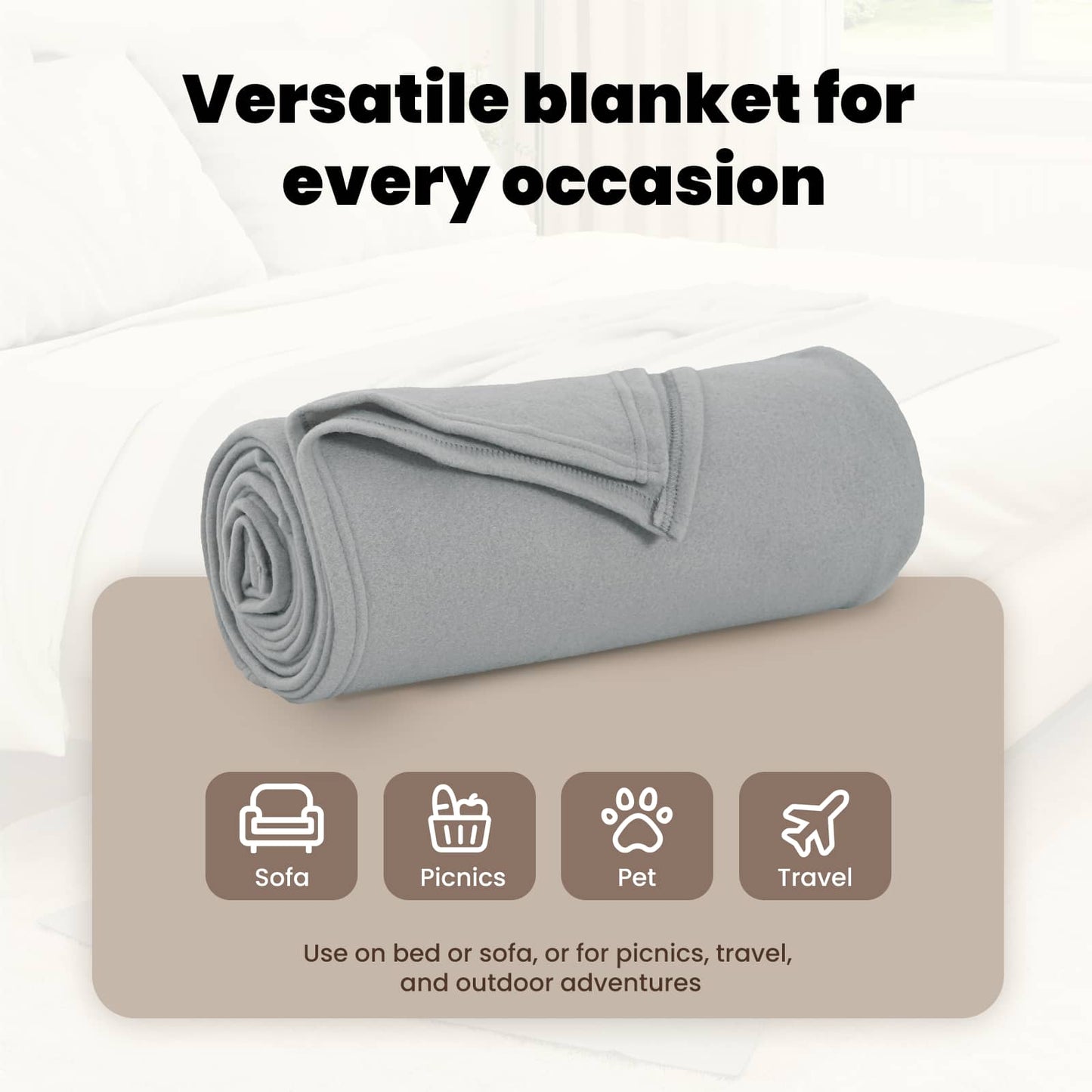 Mesti antklodės 6 pcs Pilka 270 x 240 cm Flysas