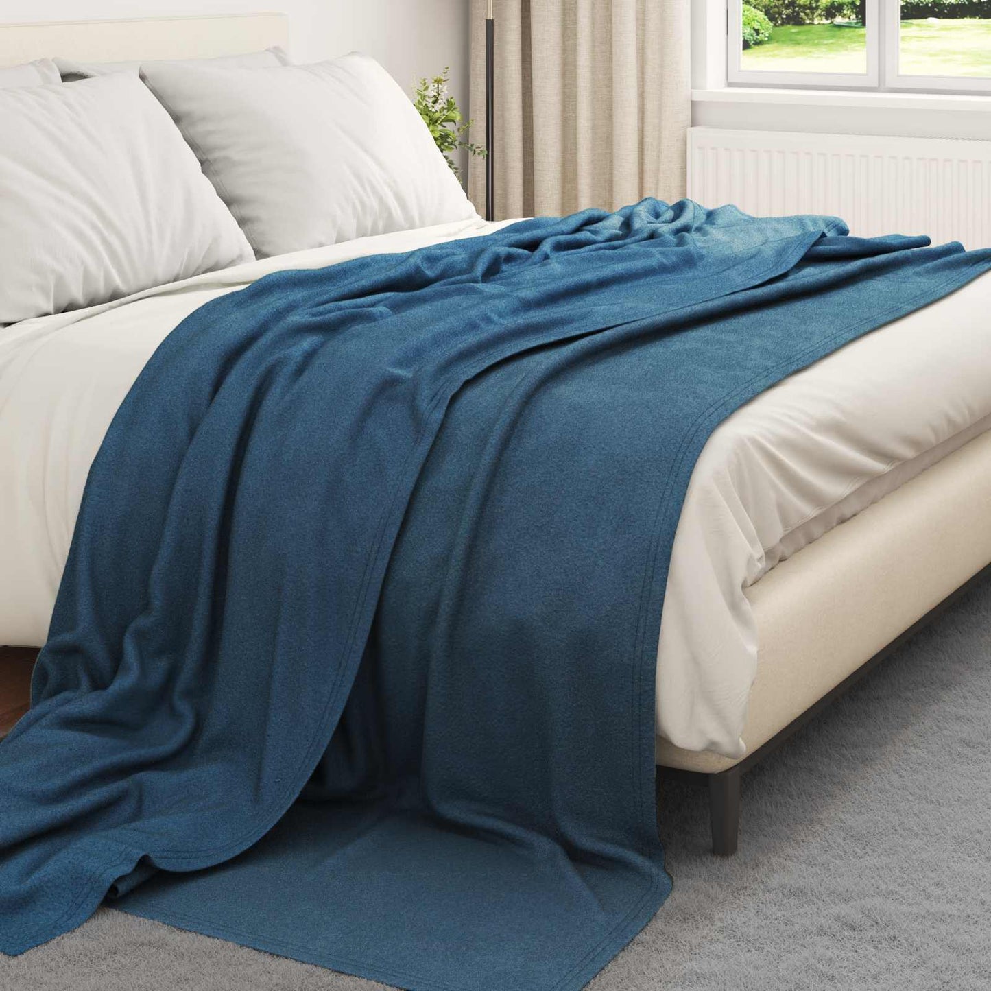 Mesti antklodės 6 pcs Jūrinė mėlyna 240 x 220 cm Flysas