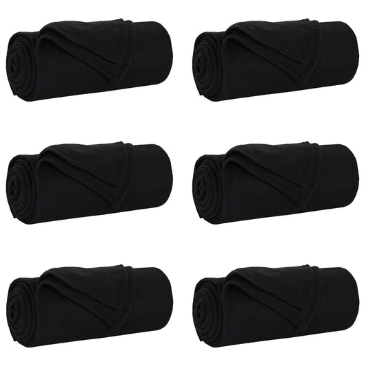 Mesti antklodės 6 pcs Juoda 240 x 220 cm Flysas